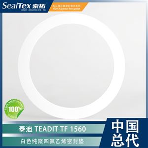 泰迪TEADIT TF 1560白色纯聚四氟乙烯密封垫