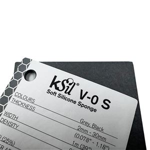 KSil®V-0 Soft 阻燃硅胶密封泡棉